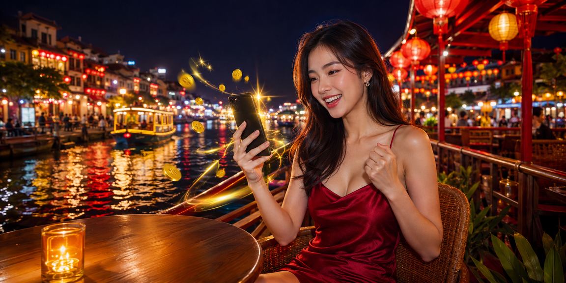 Người dùng vừa uống cà phê vừa chơi casino trực tuyến trên điện thoại tại Hà Nội